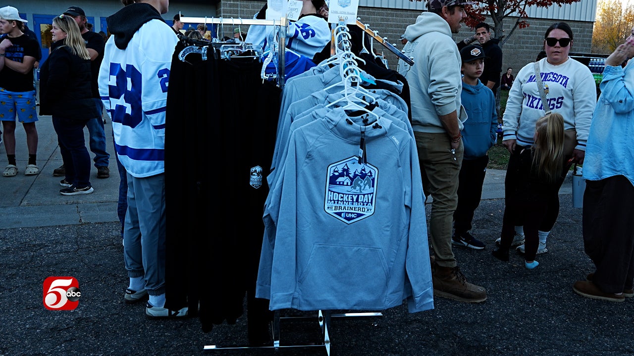 Brainerd celebrates 100 days until Hockey Day Minnesota — KSTP 5, Celebration Schools news