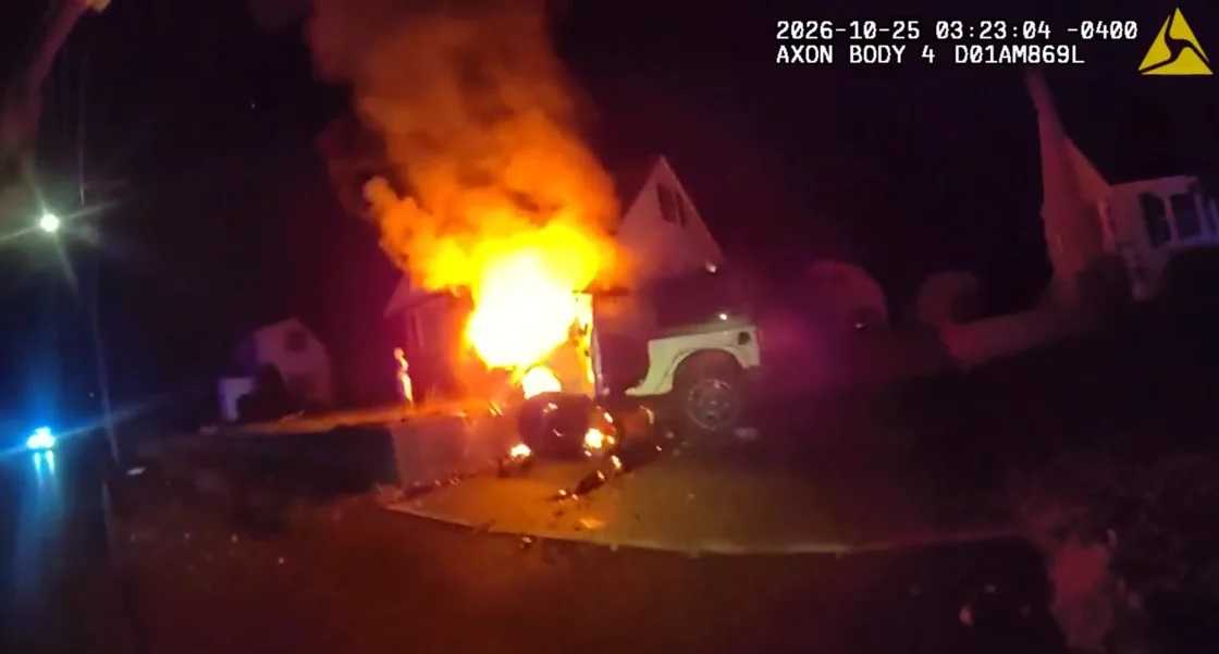 Bodycam video: Officers rescue man from burning Jeep in dramatic early morning crash — WESH 2 Orlando
