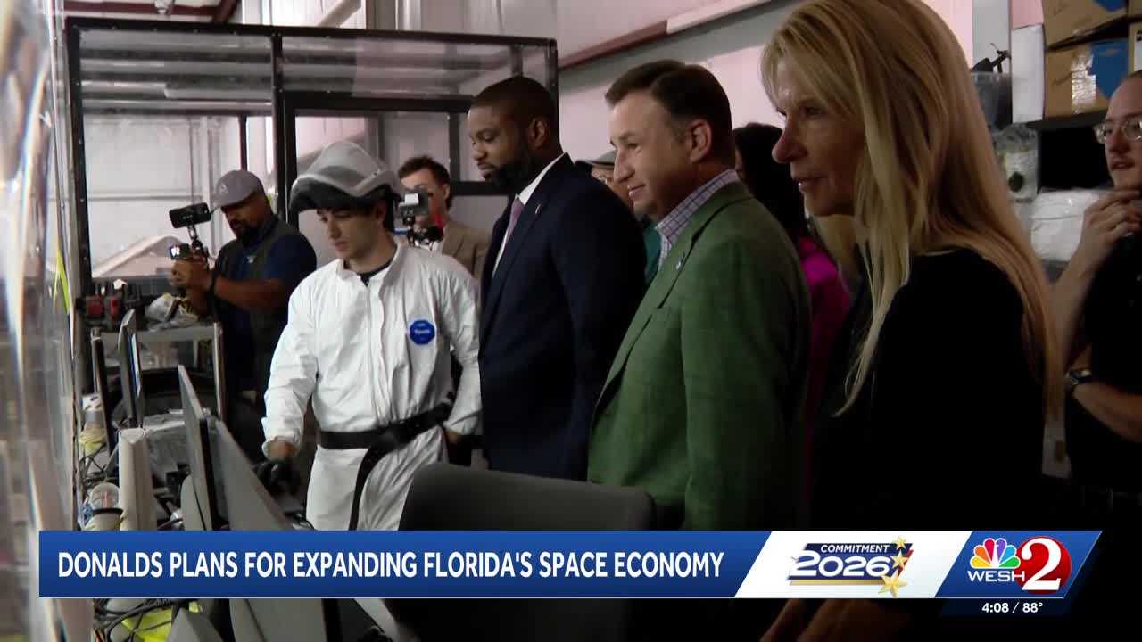 Byron Donalds lays out plans to expand Florida's space economy if elected governor — WESH 2 Orlando, Celebration Community news