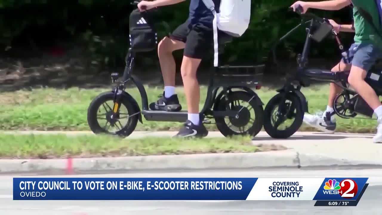 Oviedo city council to vote on micromobility rules to improve sidewalk safety — WESH 2 Orlando, Celebration Government news