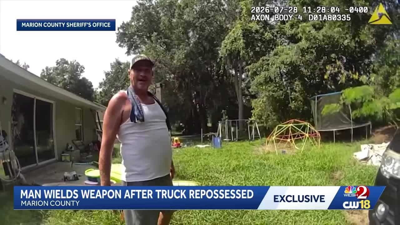 Florida man accused of wielding weapon after truck repossessed — WESH 2 Orlando, Celebration Community news
