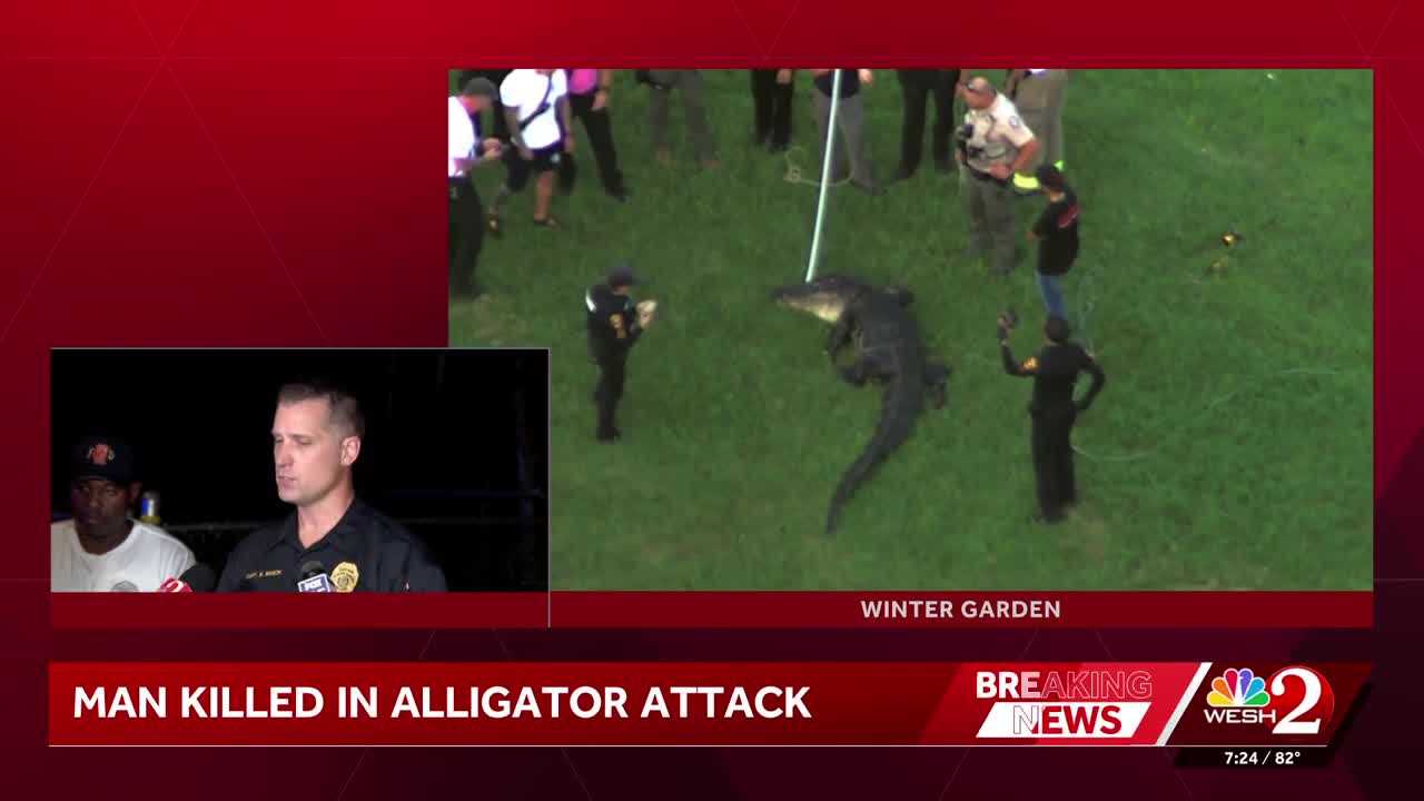 Alligator attacks, kills man who was fishing in Winter Garden, police say — WESH 2 Orlando, Celebration Community news