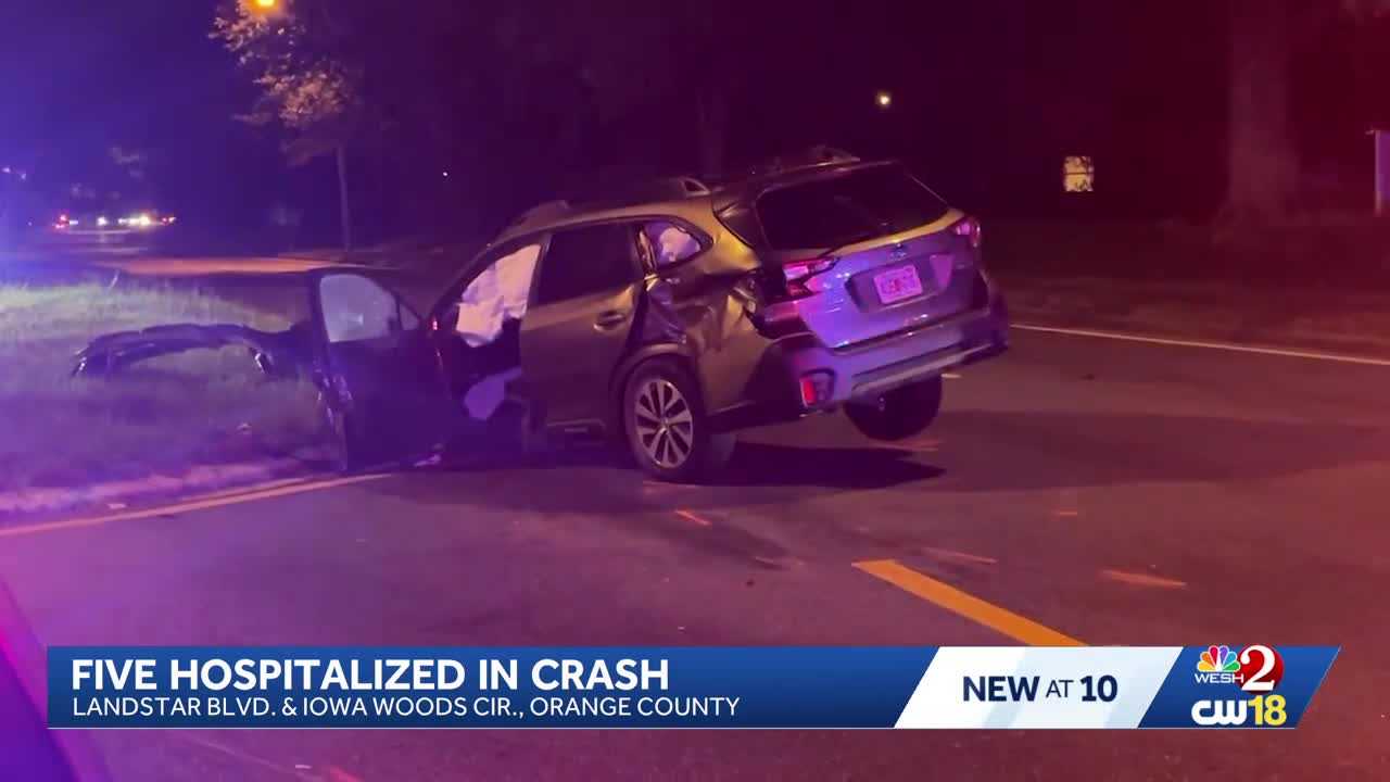 5 critically injured in fiery Orange County crash, troopers say — WESH 2 Orlando, Celebration Community news