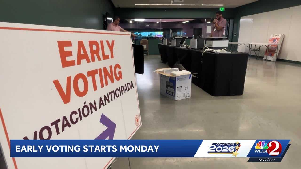 Early voting begins Monday in Florida — WESH 2 Orlando, Celebration Community news