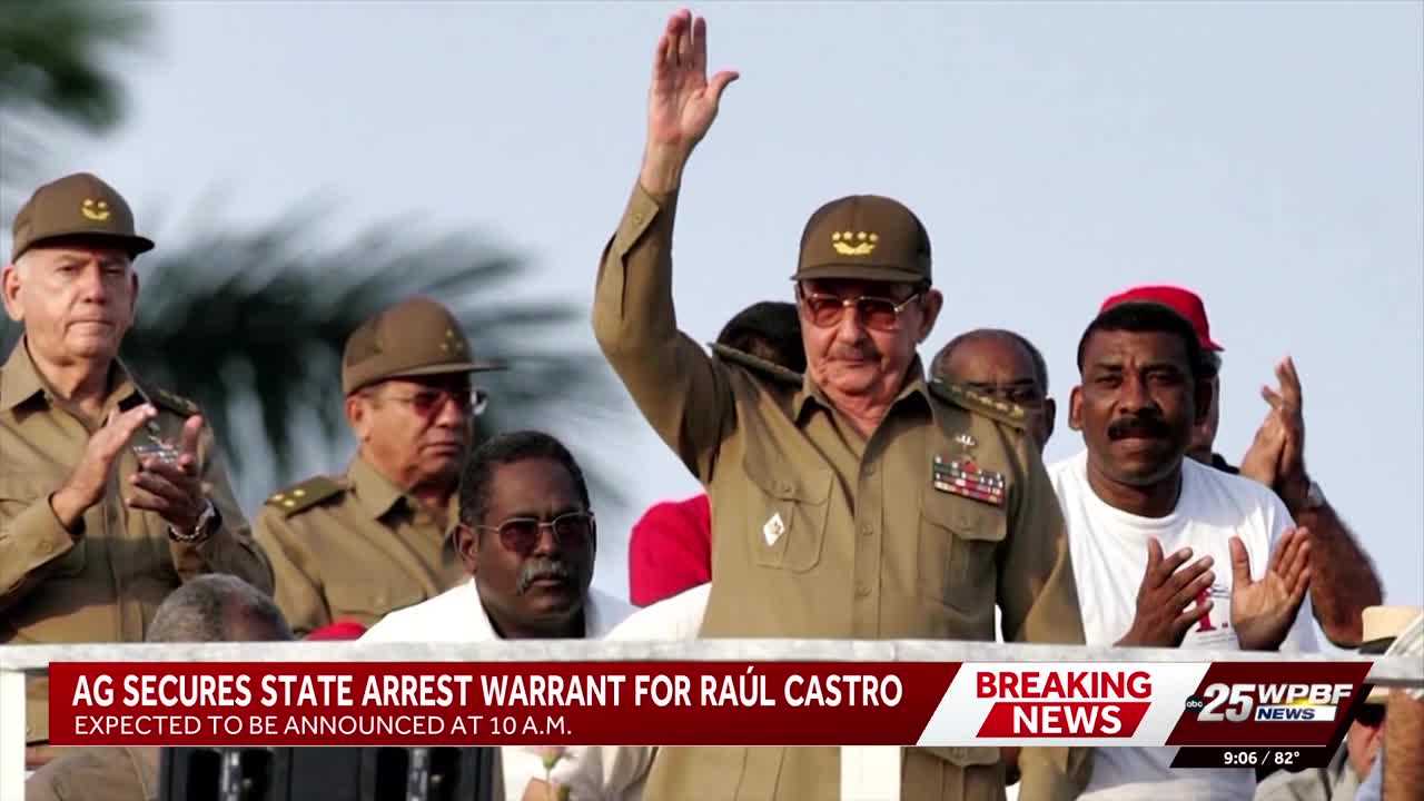 Florida attorney general announces arrest warrant for Raul Castro in Miami — WESH 2 Orlando, Celebration Community news